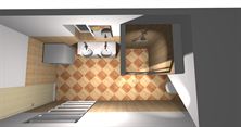 3D grafické návrhy rekonstrukce bytového jádra a koupelny 